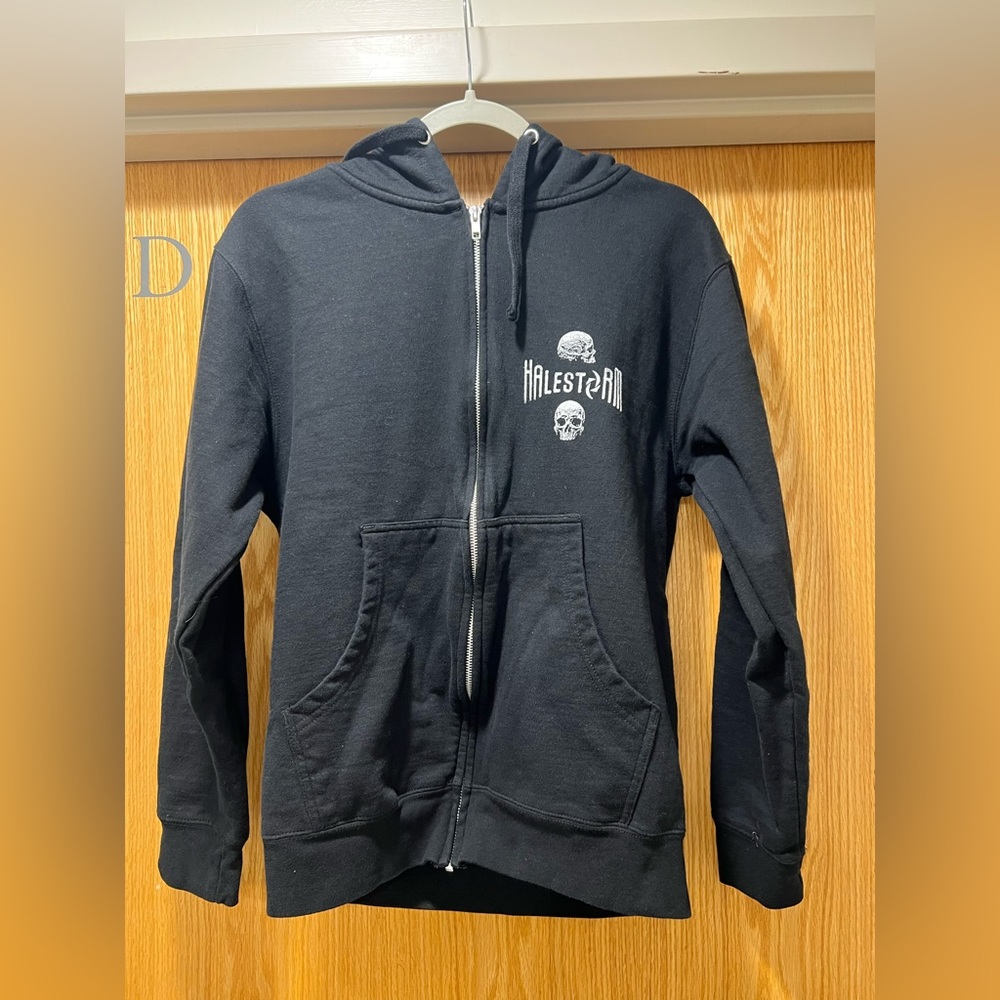Halestorm Band 'I Won't Be Another Empty Skull' Zip Up Hoodie Black